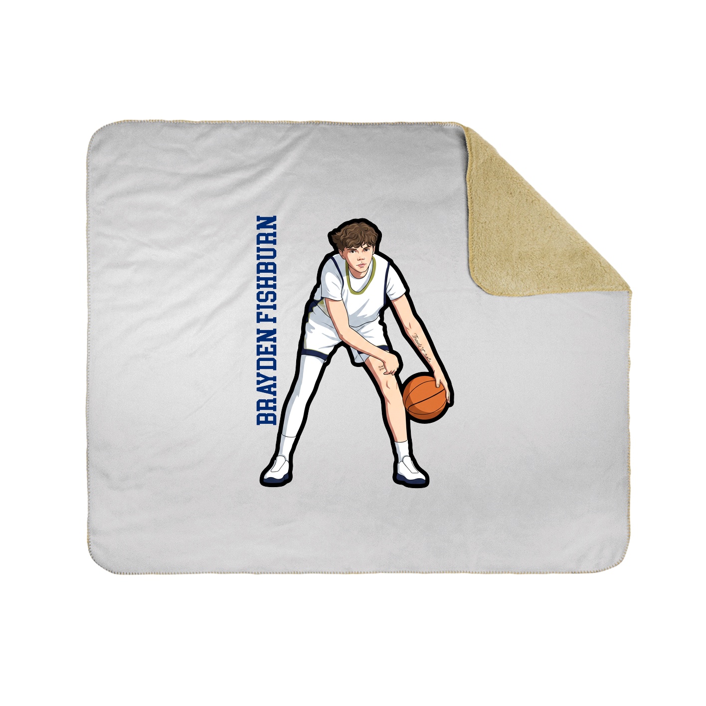 50x60 Sherpa Lined Throw Blanket