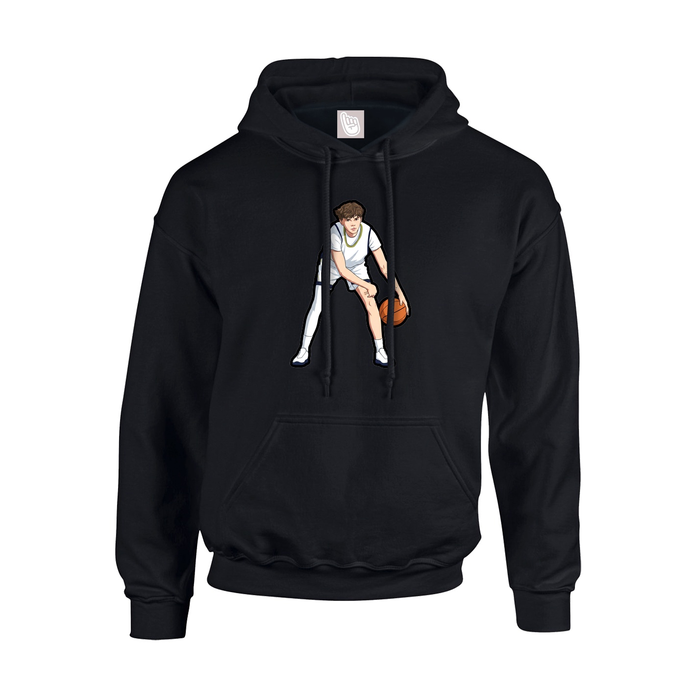 Youth Hoodie — Name Vertical in Black