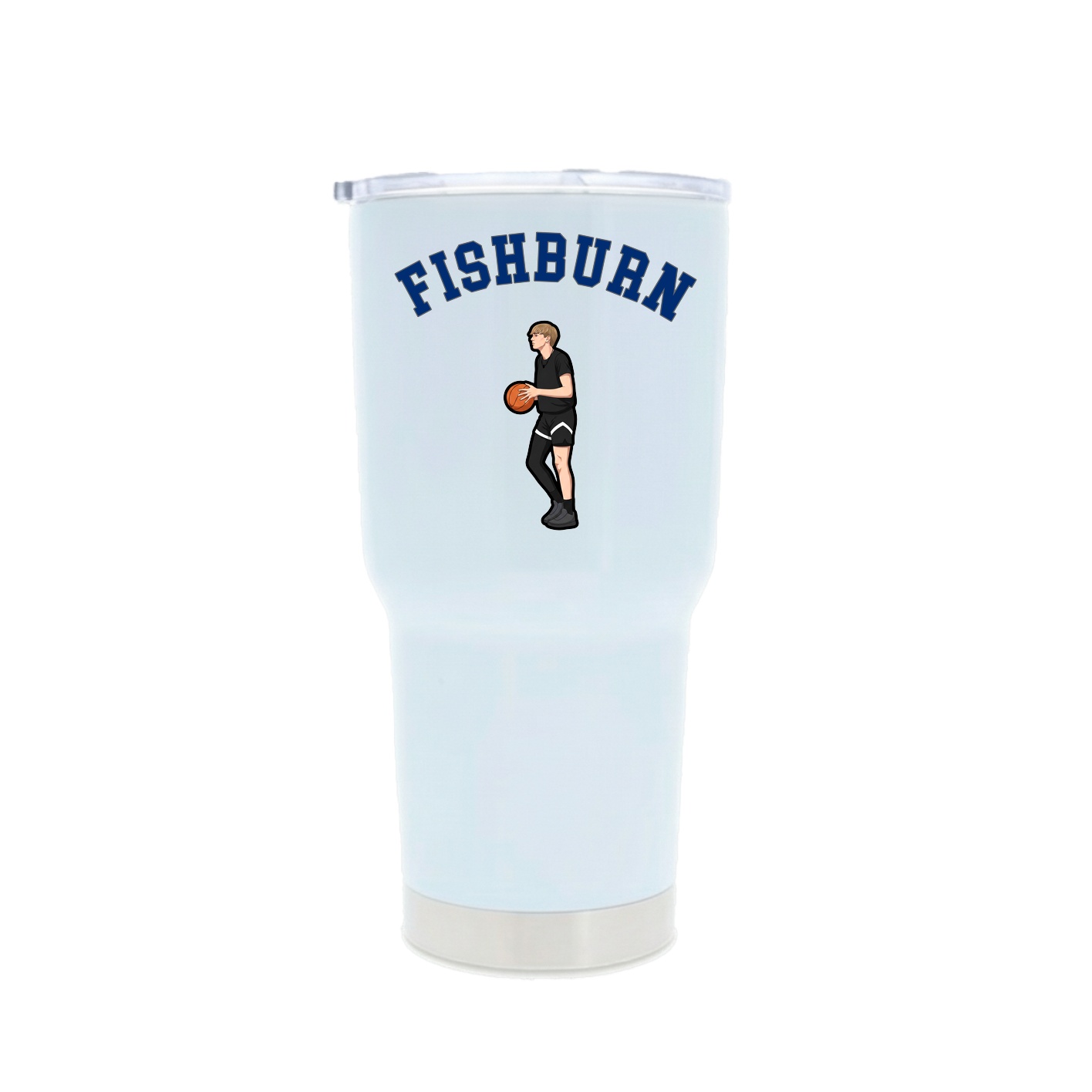30oz Stainless Steel Tumbler — Shirsey Arch in White