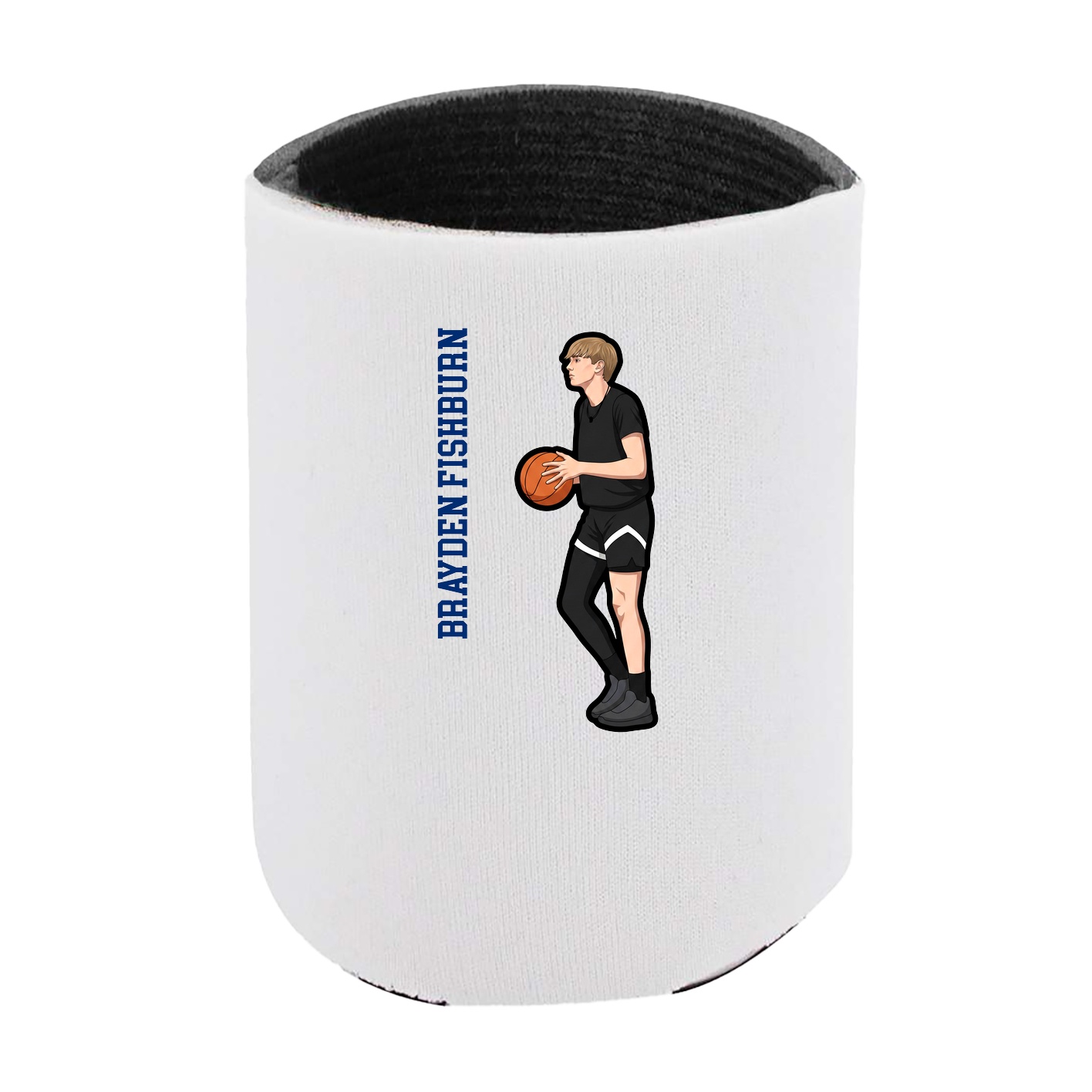 Can Holder — Name Vertical in White