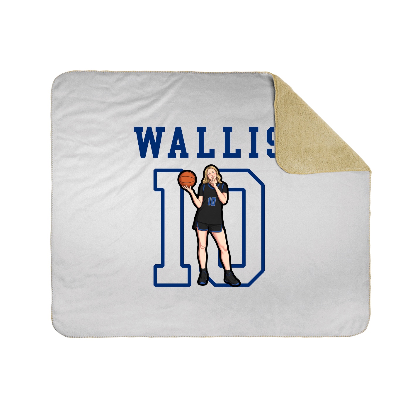 Throw Blanket — Shirsey in White