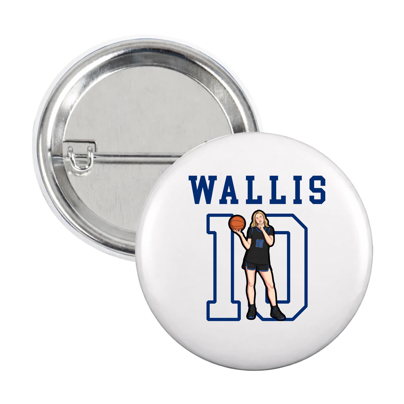 Game Day Button — Shirsey in White
