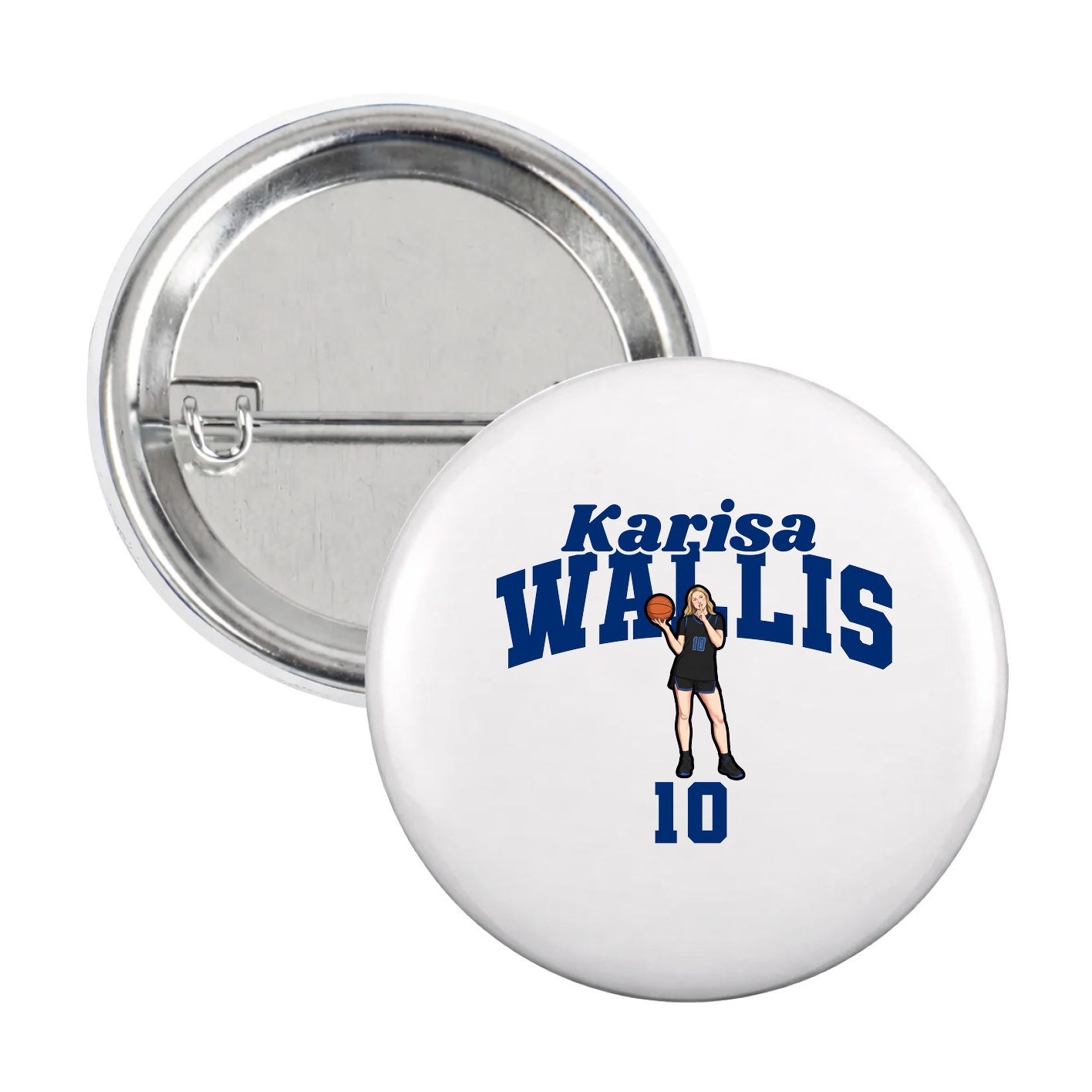 Game Day Button — Signature Arch in White