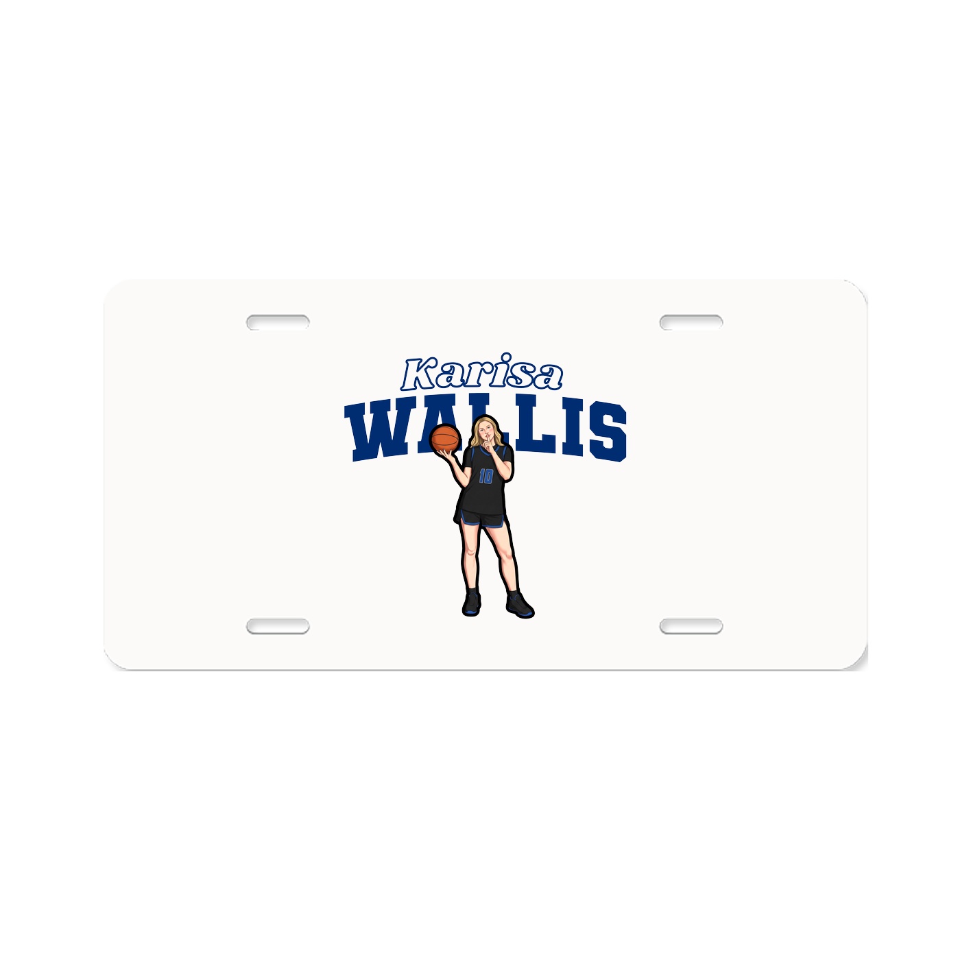 License Plate — Name Arch in Classic