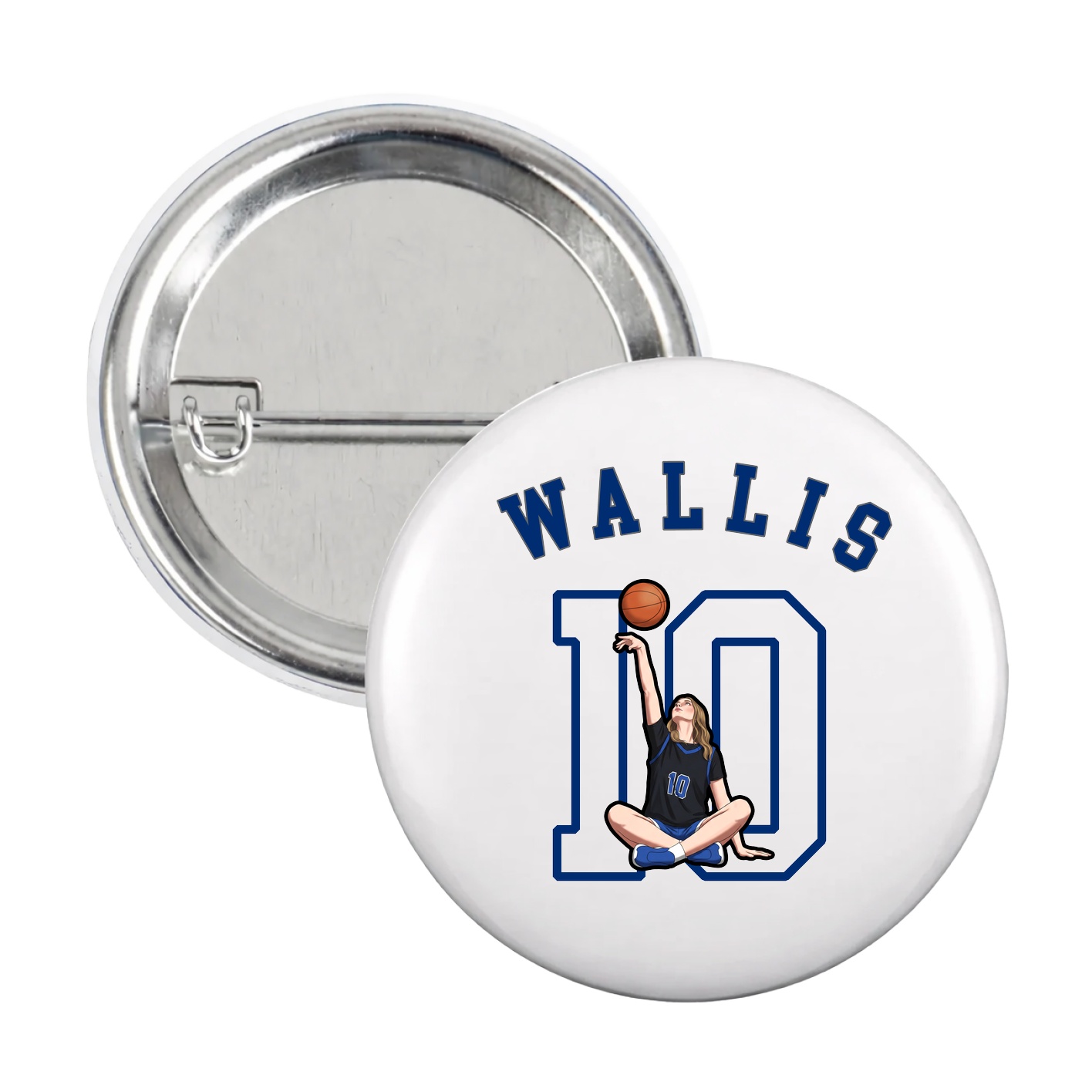 Game Day Button — Shirsey Arch in White