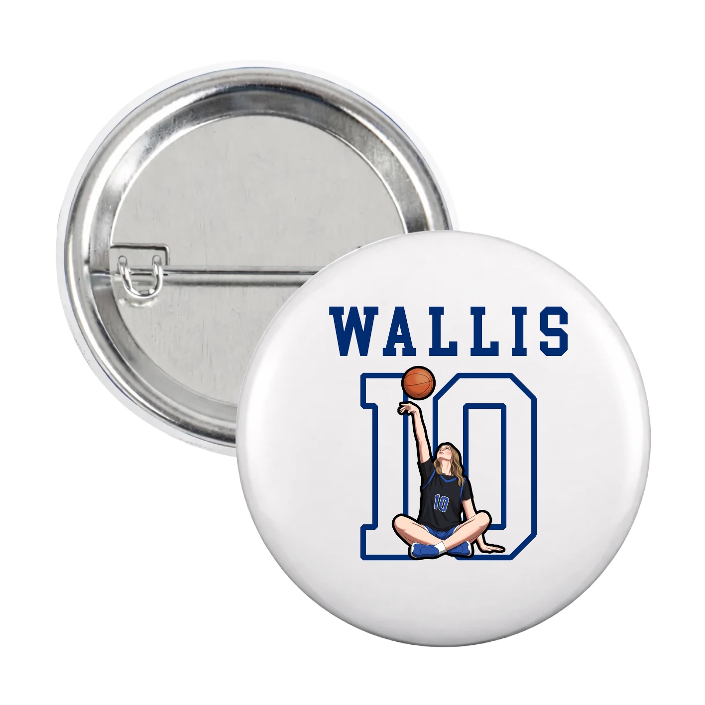 Game Day Button — Shirsey in White