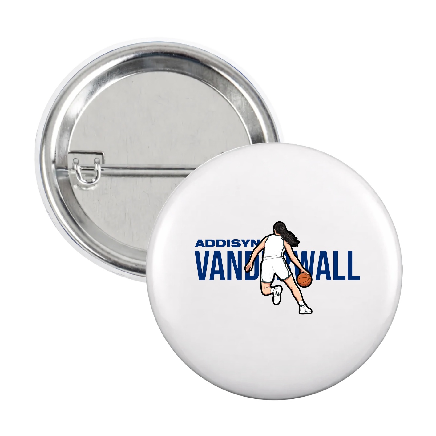 Game Day Button — Player Name in White