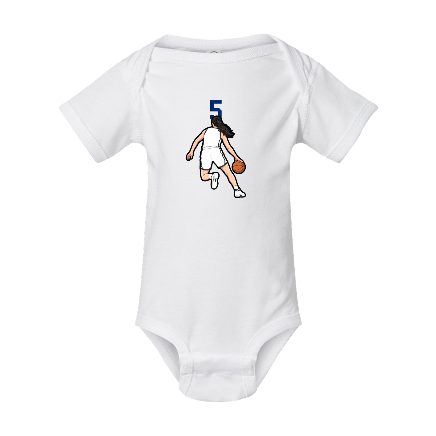 Baby Onesie — Number Top in White