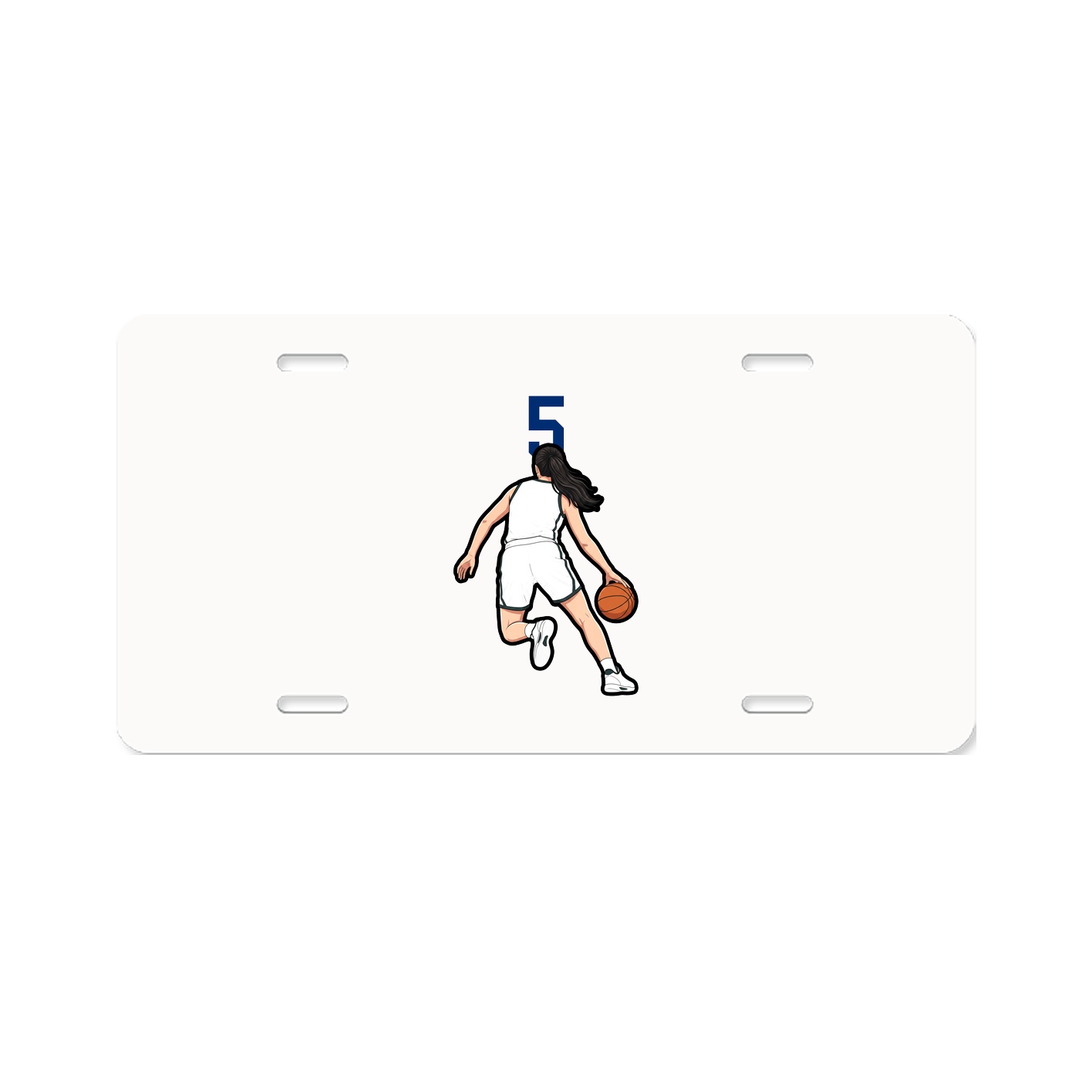 License Plate — Number Top in Classic