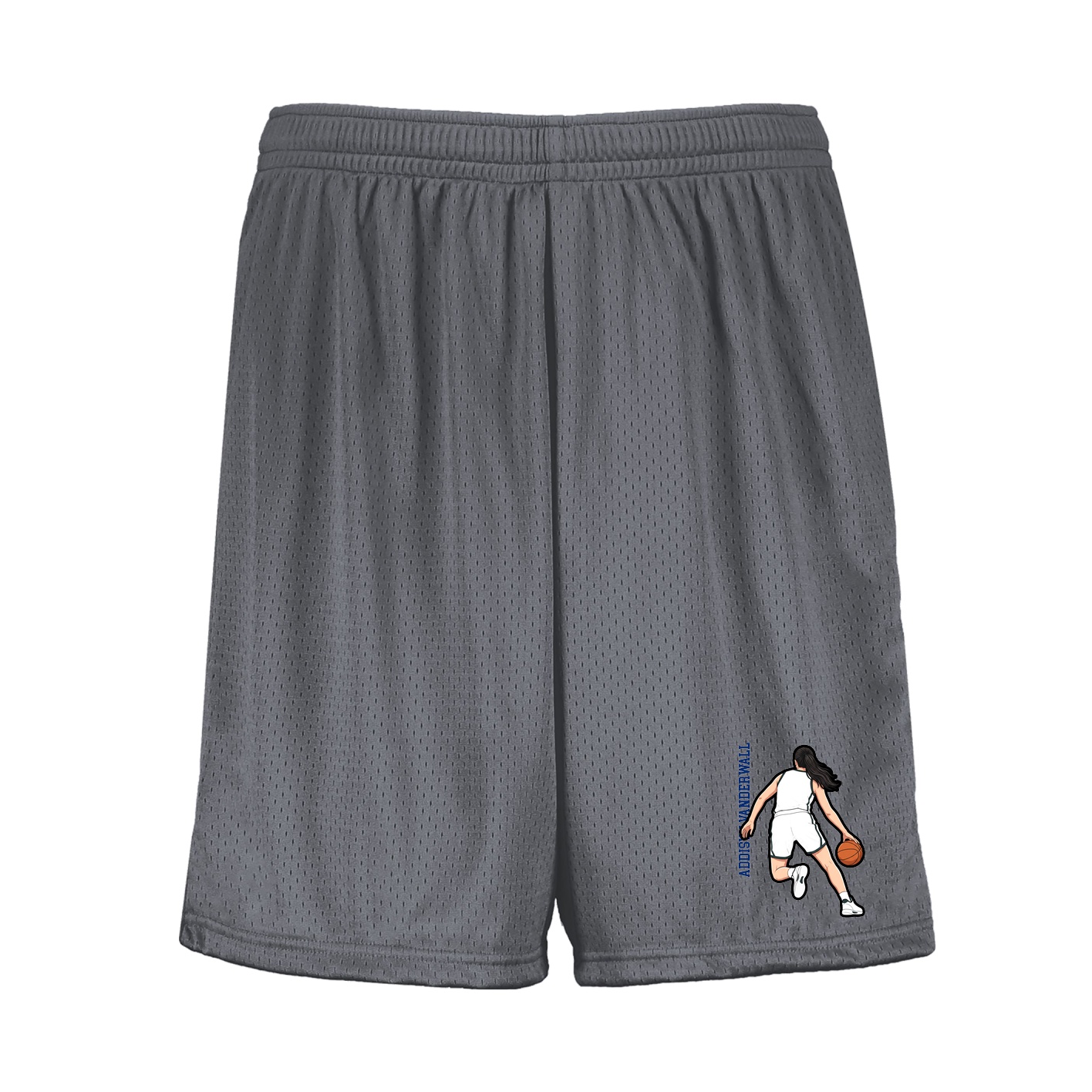 Shorts — Name Vertical in Grey