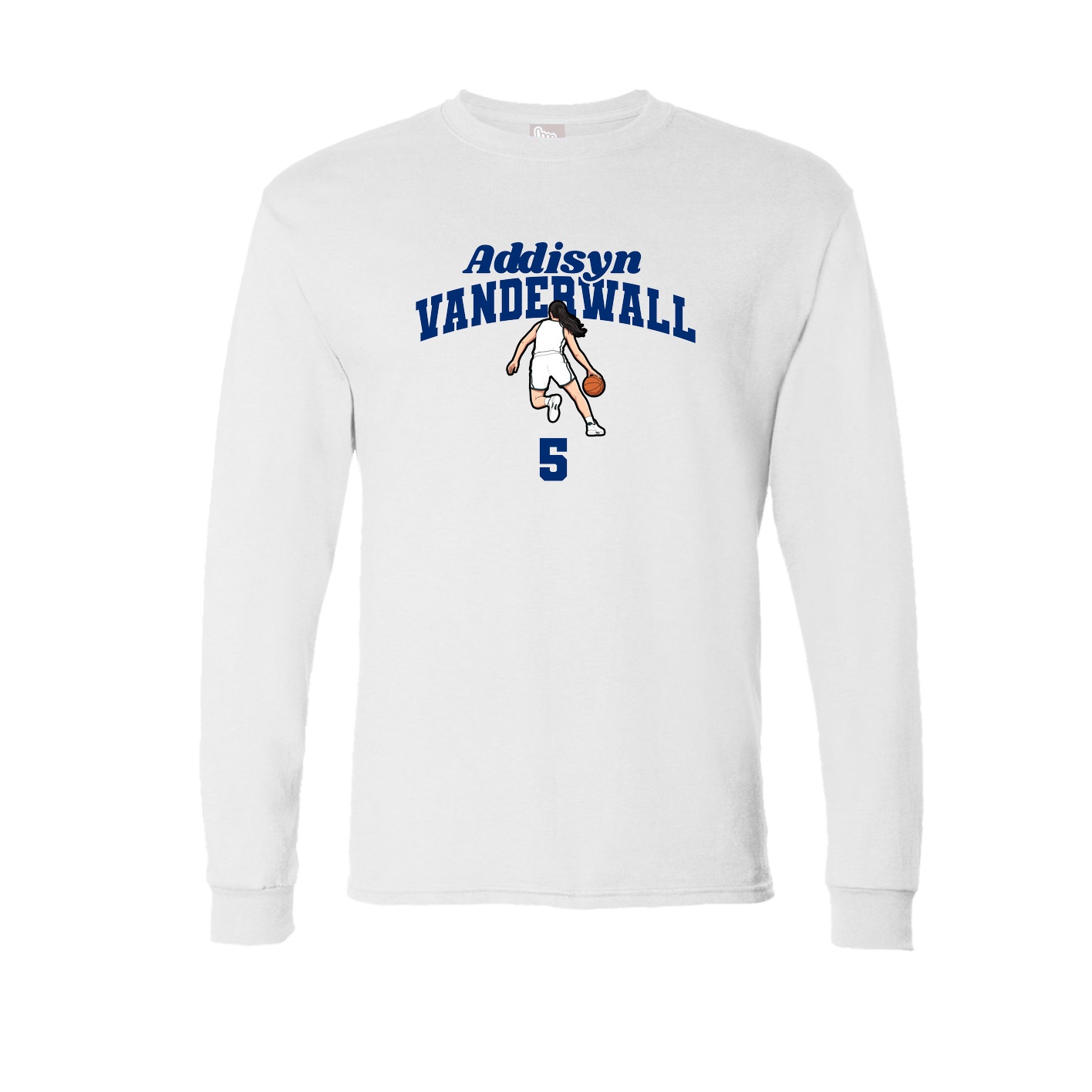 Long Sleeve Tee — Signature Arch in White