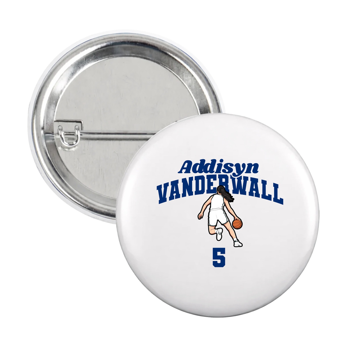 Game Day Button — Signature Arch in White