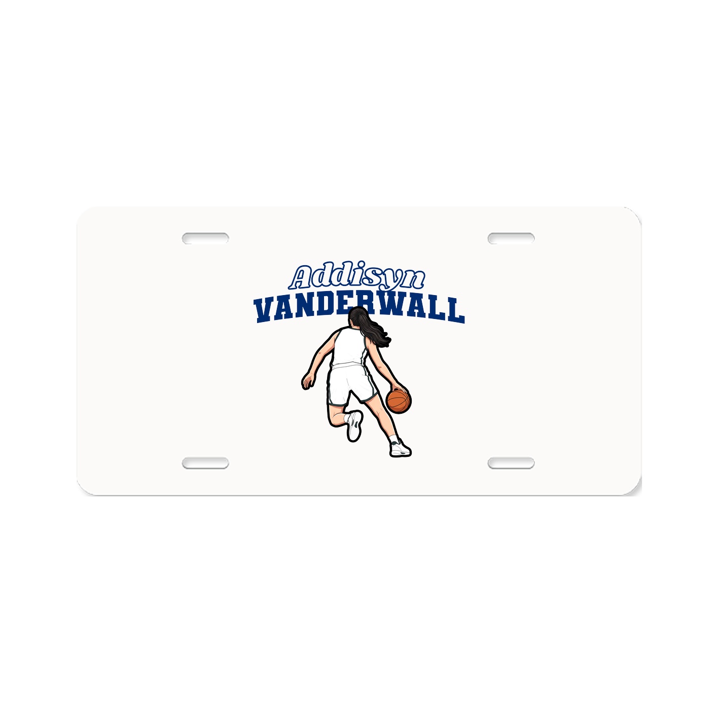 License Plate — Name Arch in Classic