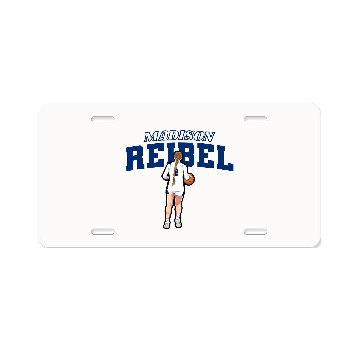License Plate — Name Arch in Classic