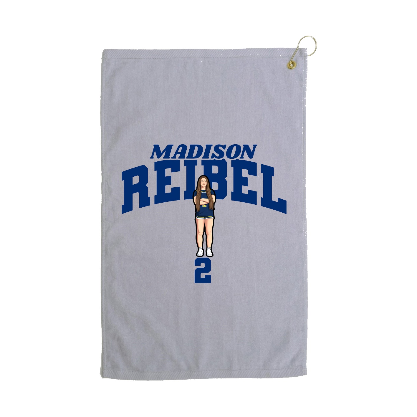 Golf Towel — Signature Arch in Grey
