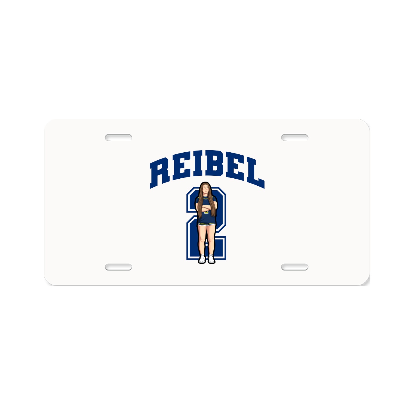 License Plate — Number in Classic