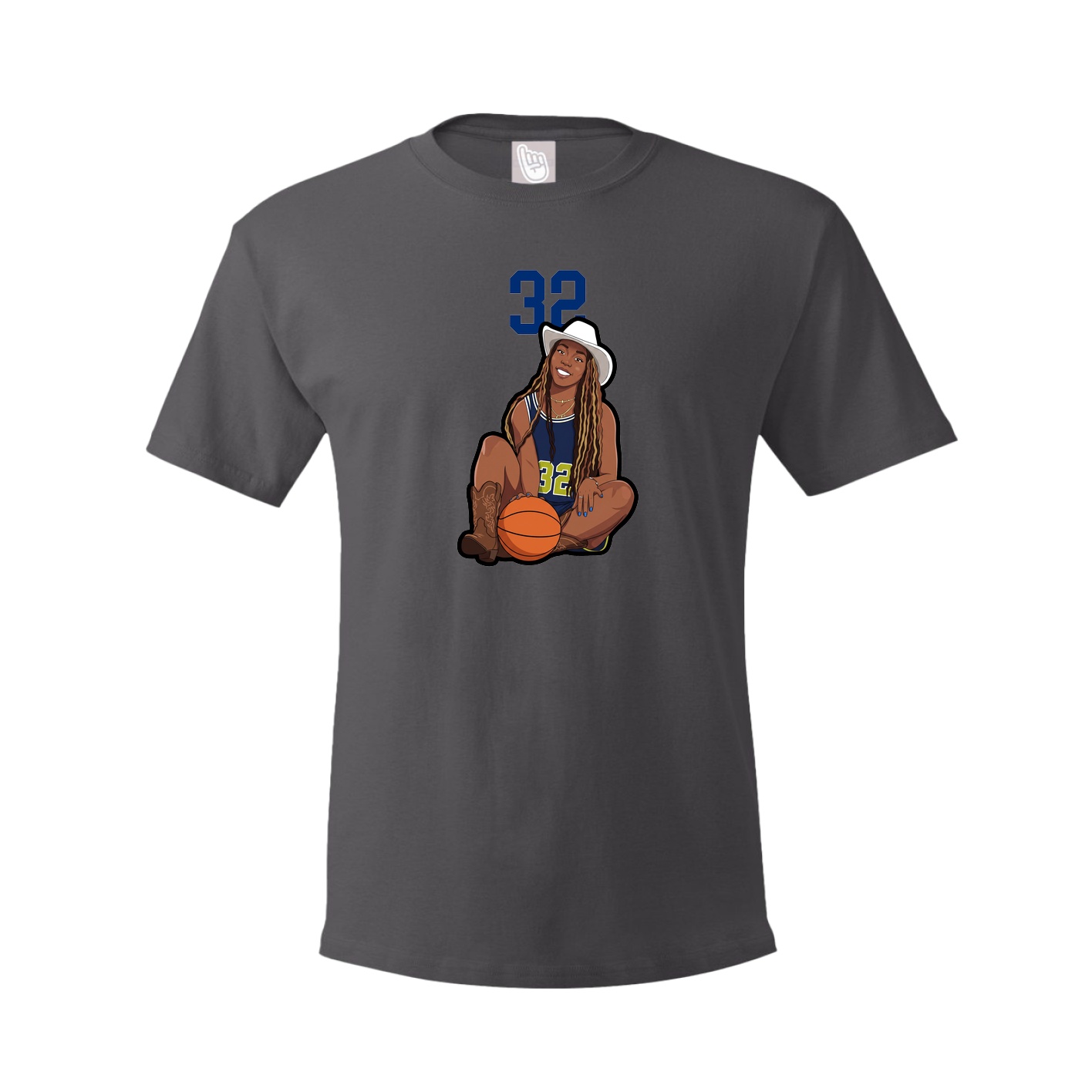 Tee — Number Top in Grey