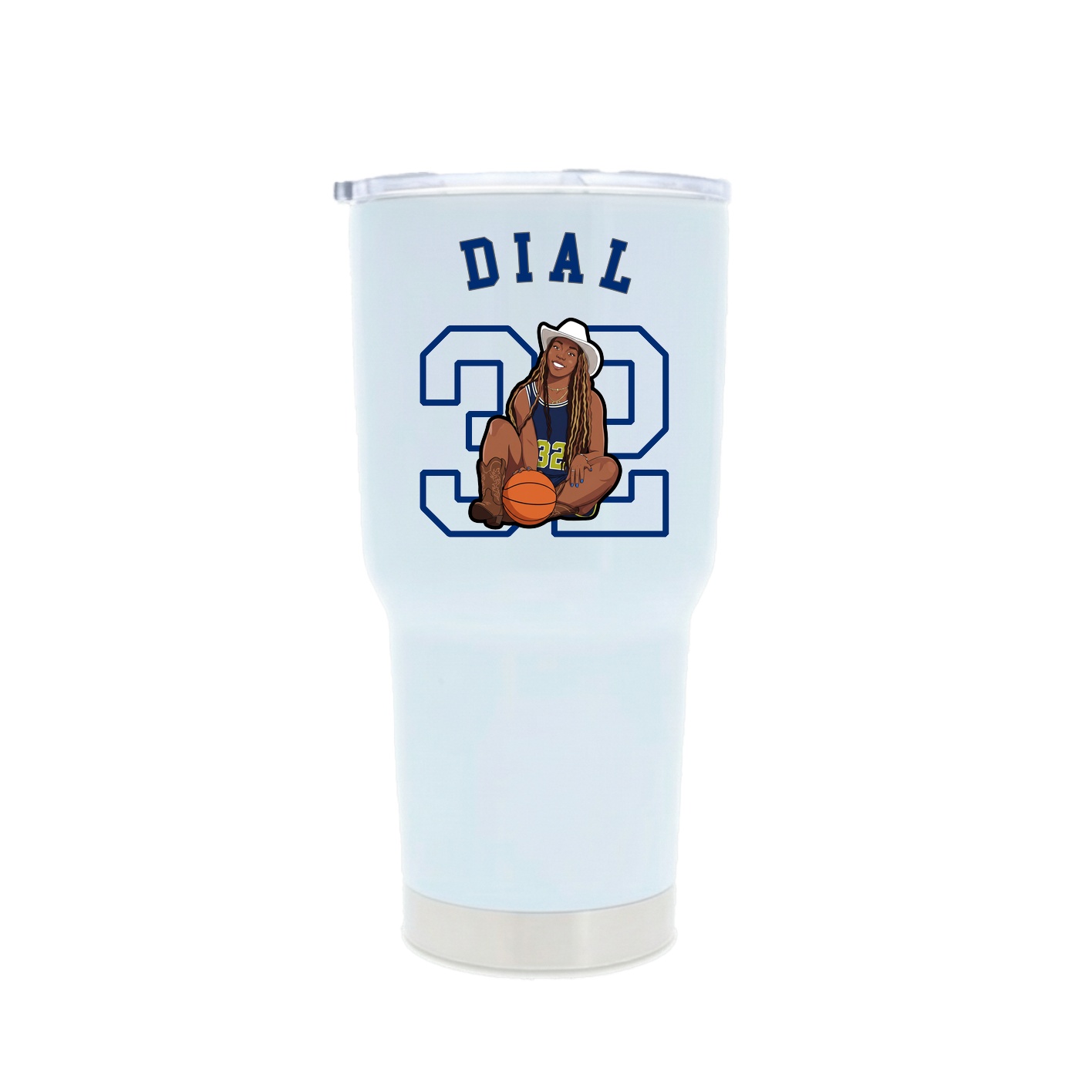 30oz Stainless Steel Tumbler — Shirsey Arch in White