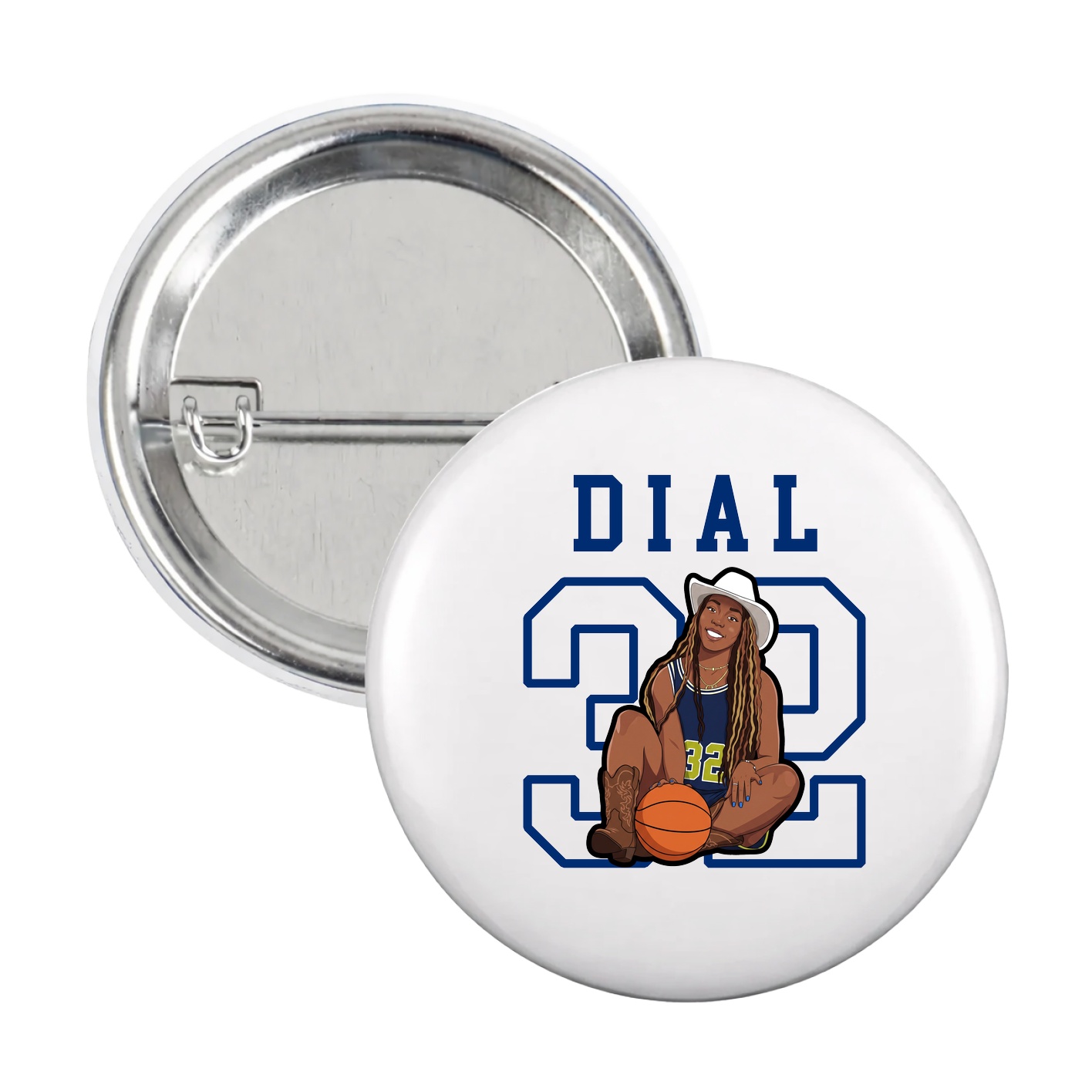Game Day Button — Shirsey in White