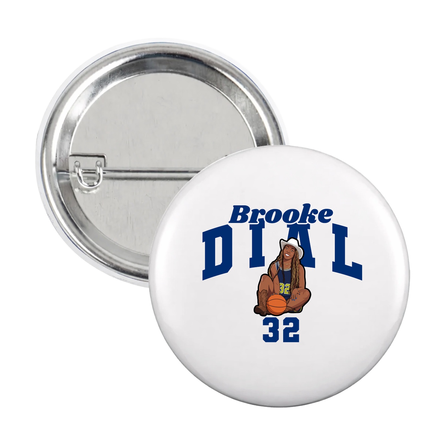 Game Day Button — Signature Arch in White