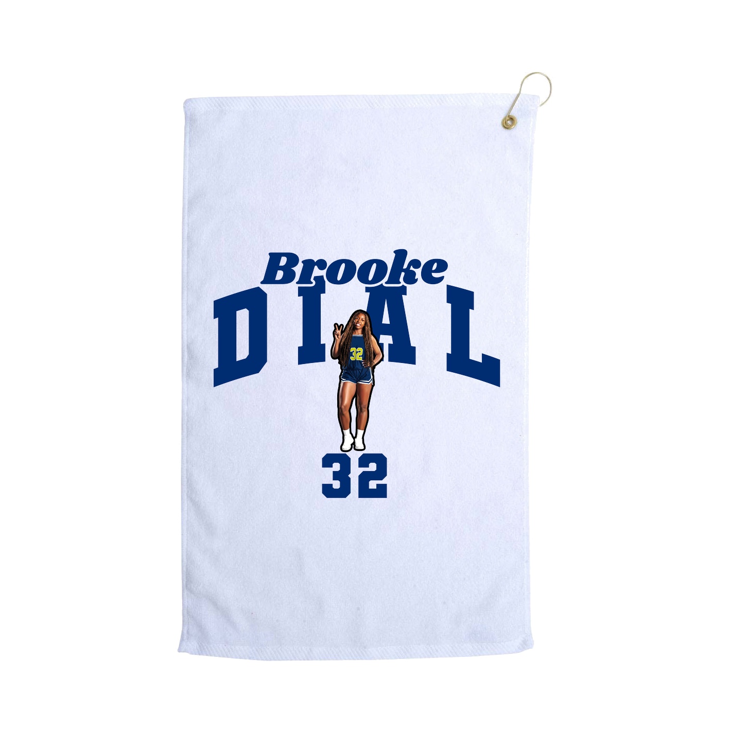 Golf Towel — Signature Arch in White