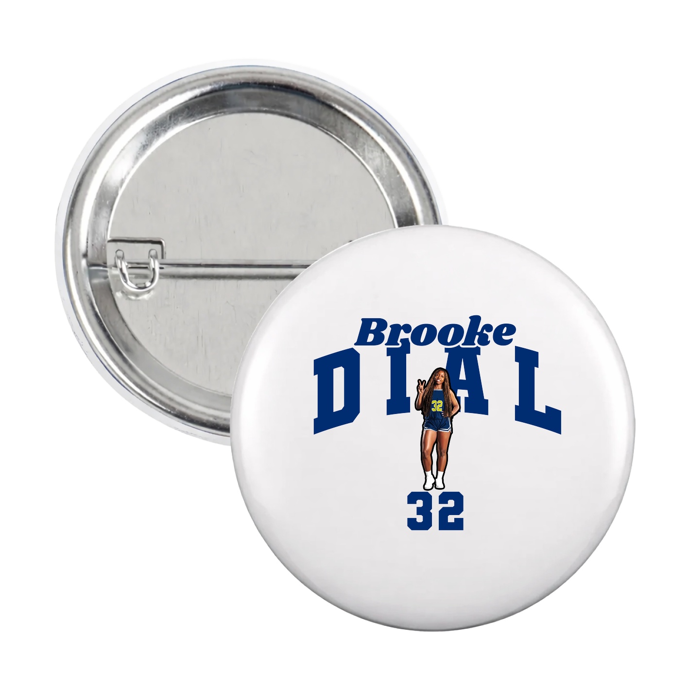 Game Day Button — Signature Arch in White