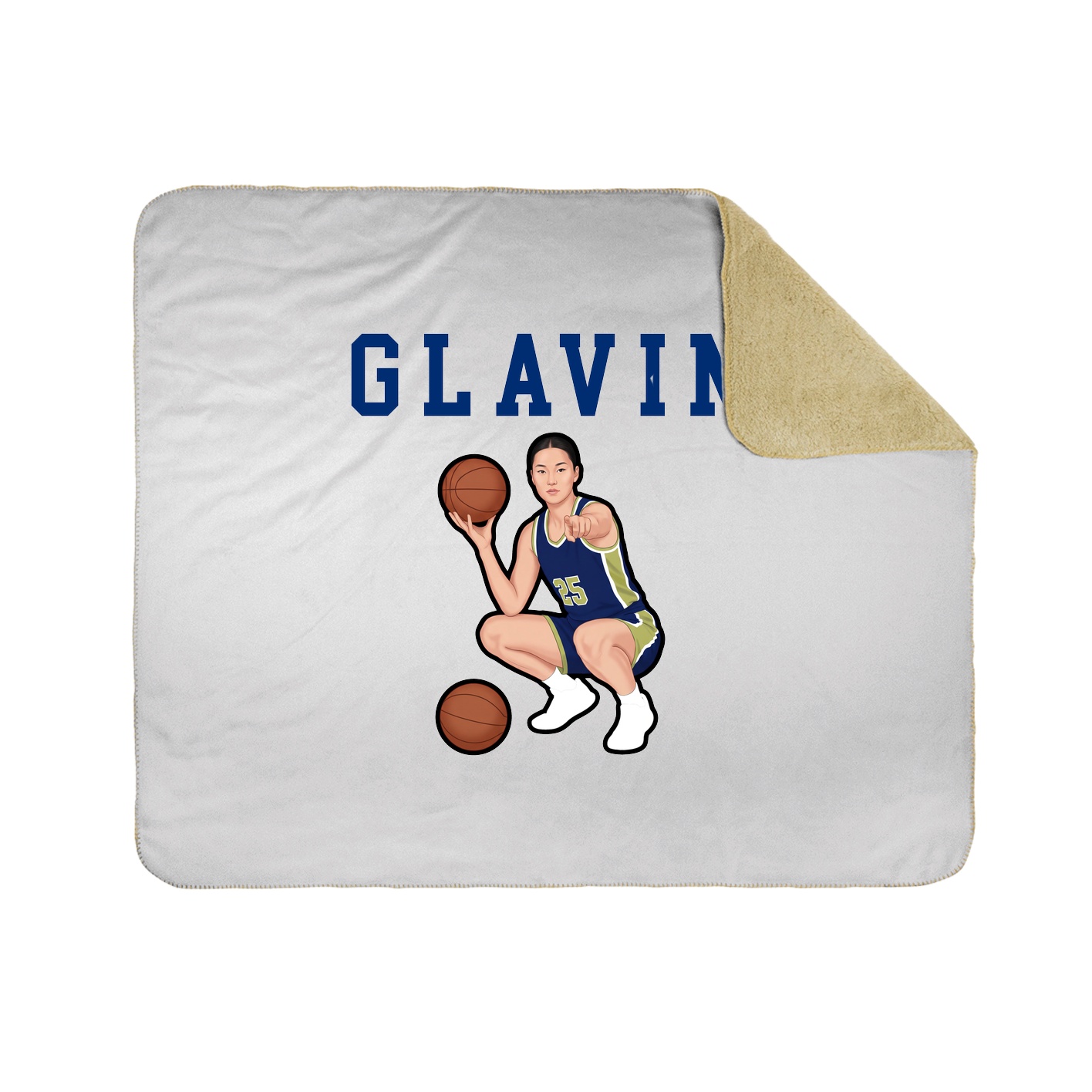Throw Blanket — Shirsey in White