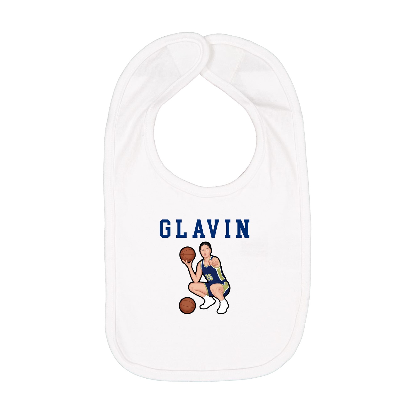 Infant Bib — Shirsey in White