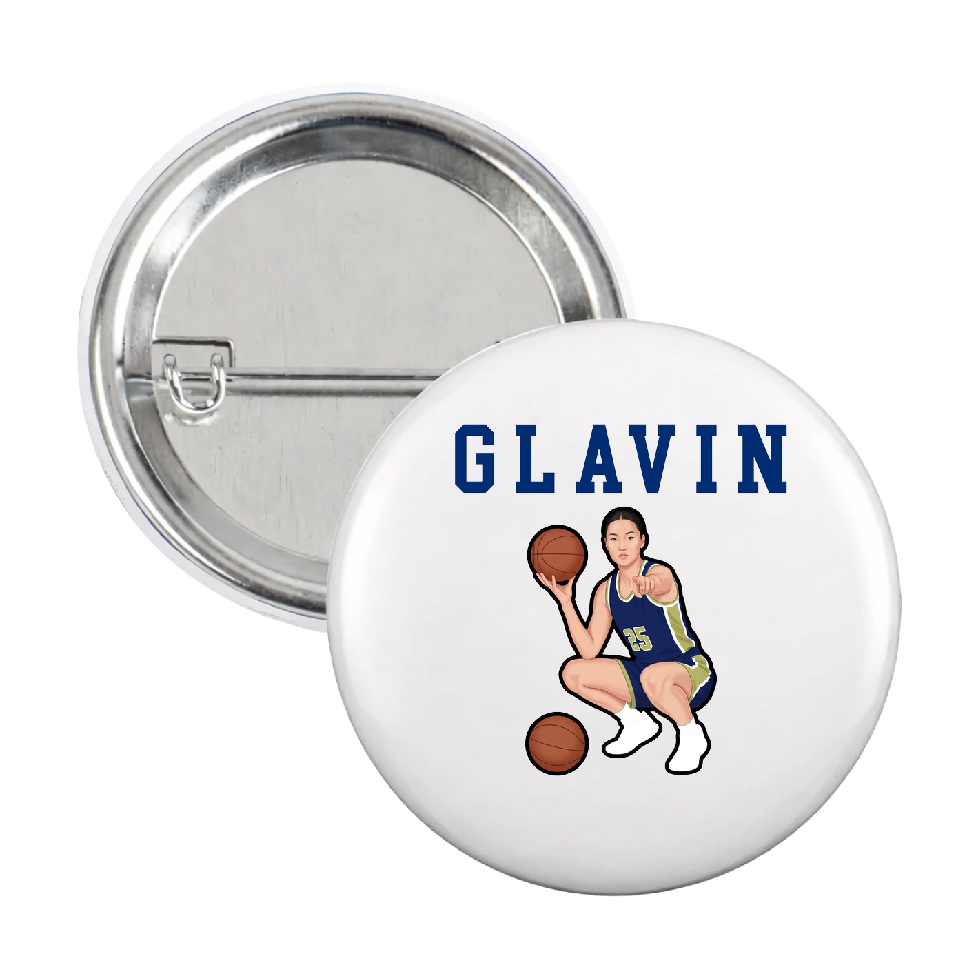 Game Day Button — Shirsey in White