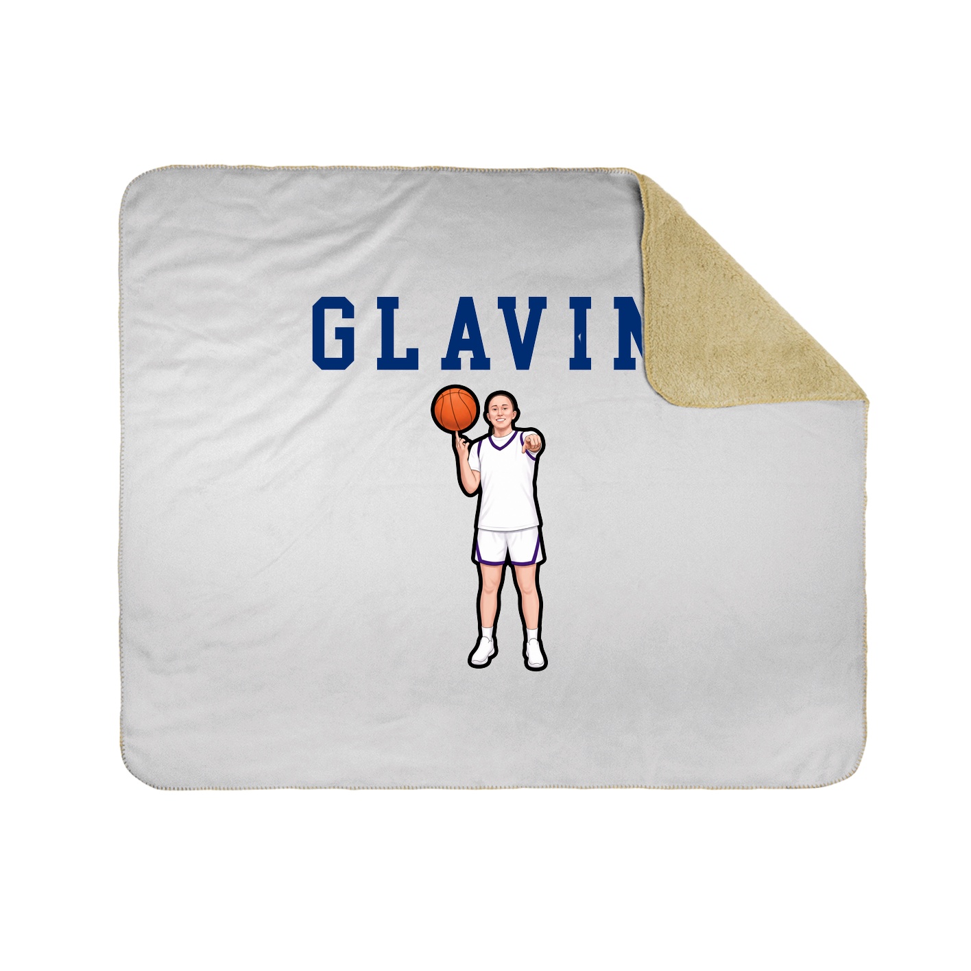 Throw Blanket — Shirsey in White