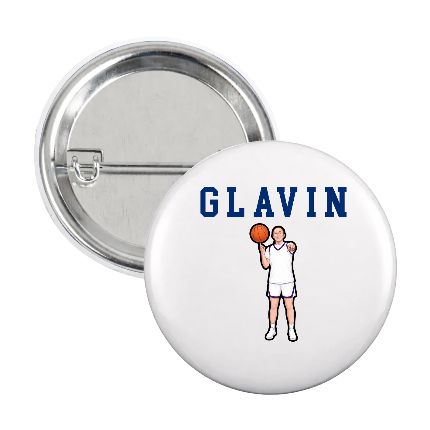 Game Day Button — Shirsey in White