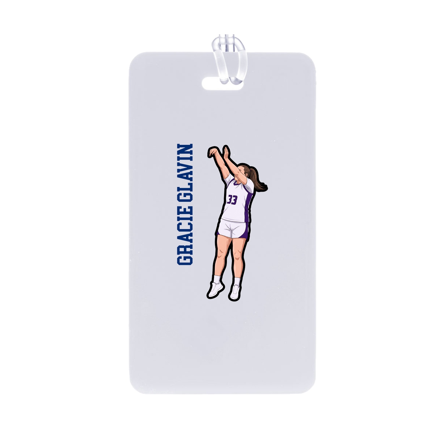 Bag Tag — Name Vertical in Classic
