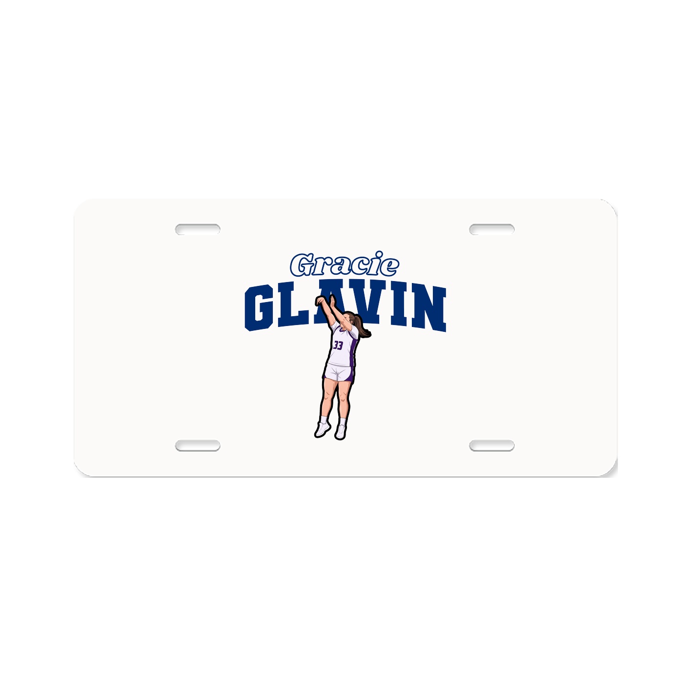 License Plate — Name Arch in Classic