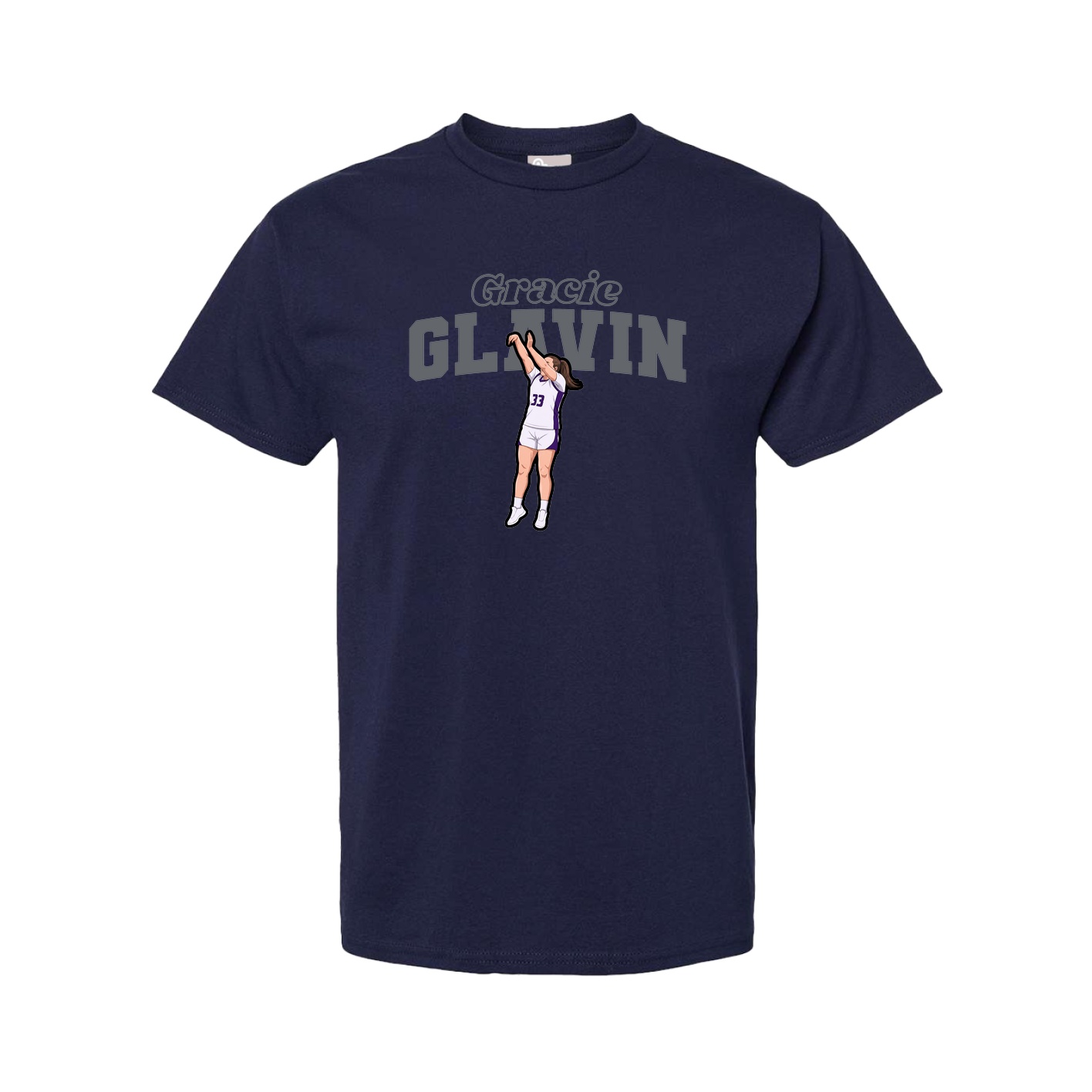 Tee — Name Arch in Navy