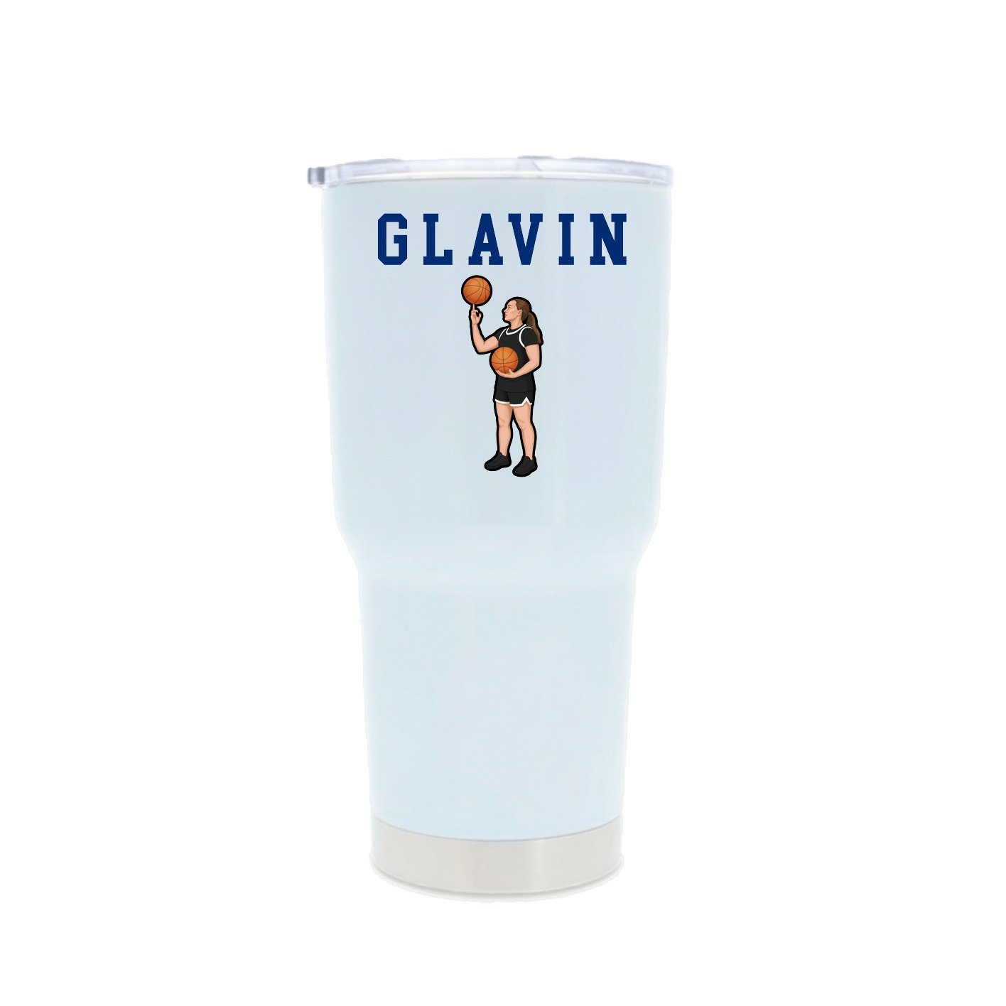 30oz Stainless Steel Tumbler — Shirsey in White