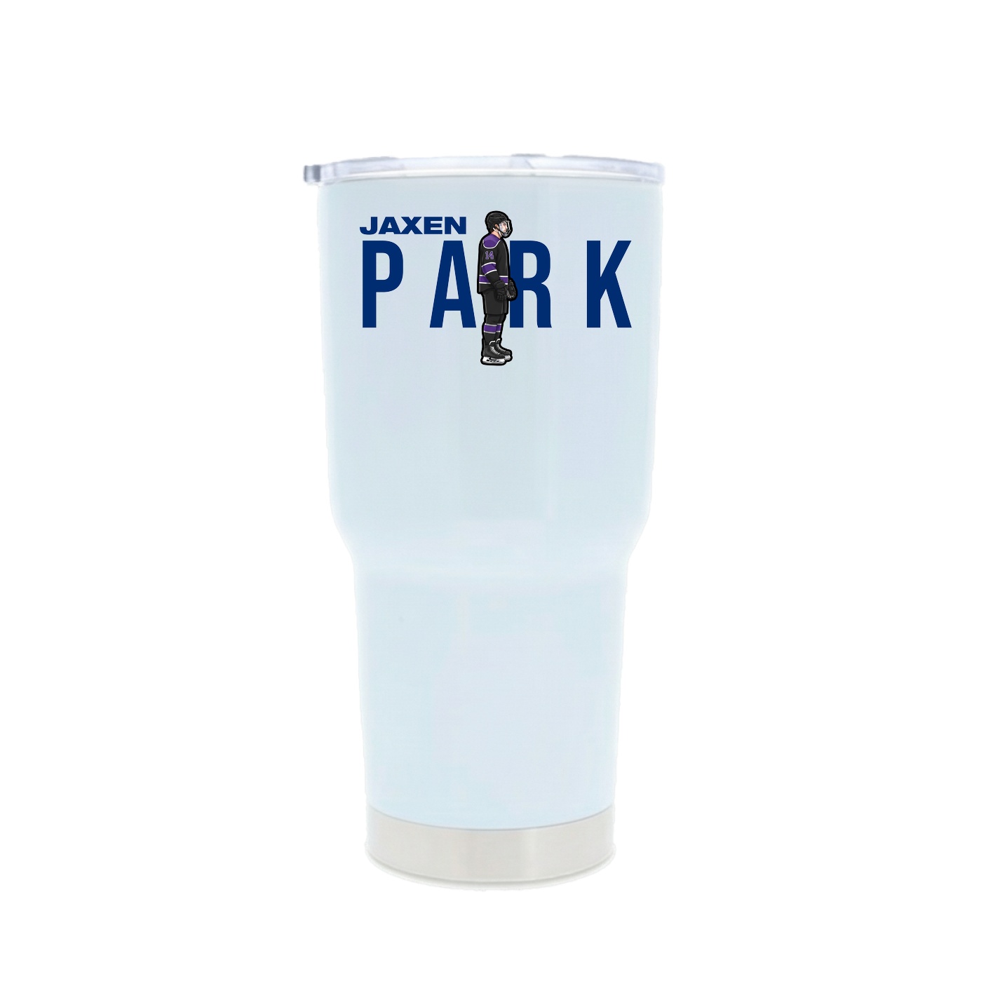 30oz Stainless Steel Tumbler — Player Name in White