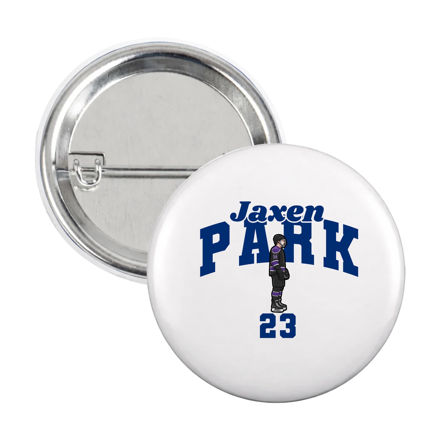 Game Day Button — Signature Arch in White