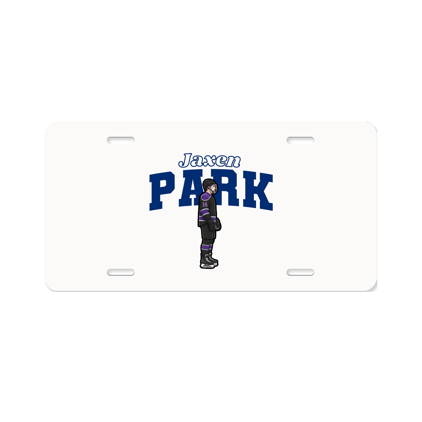 License Plate — Name Arch in Classic