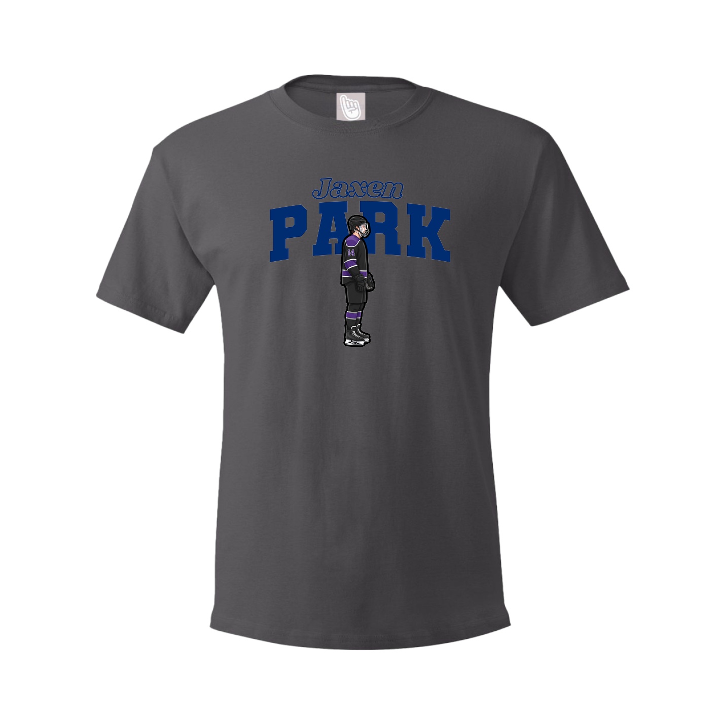 Tee — Name Arch in Grey