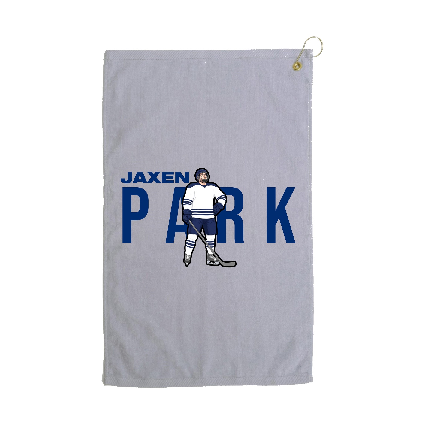 Golf Towel — Player Name in Grey