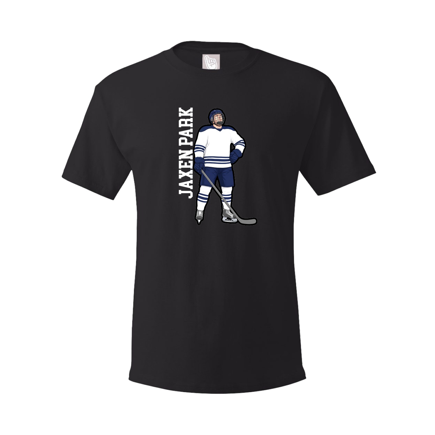 Tee — Name Vertical in Black