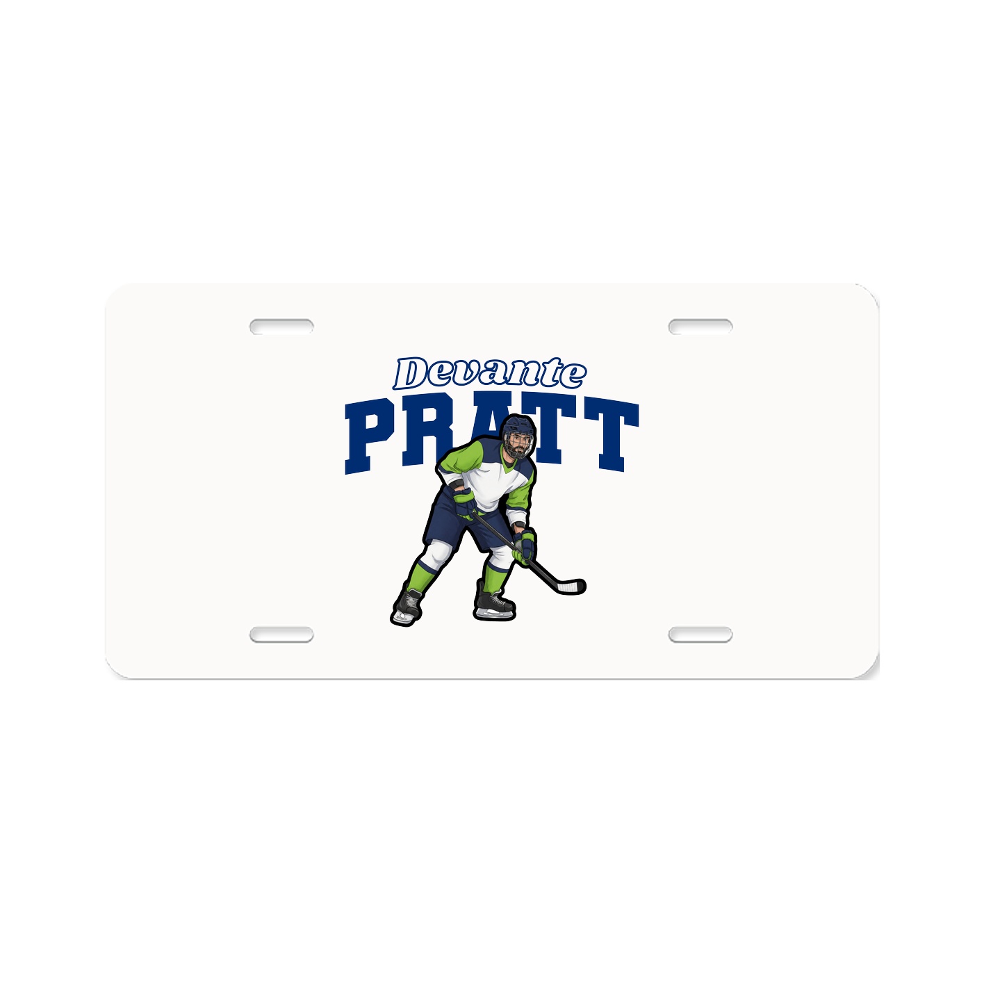 License Plate — Name Arch in Classic