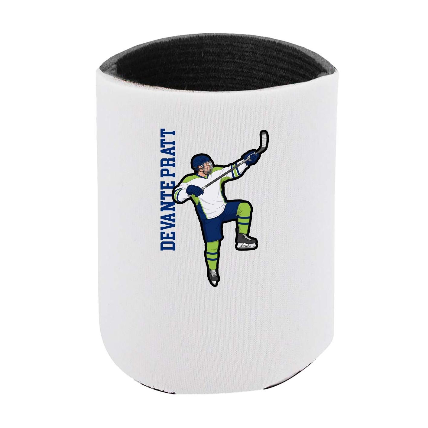 Can Holder — Name Vertical in White