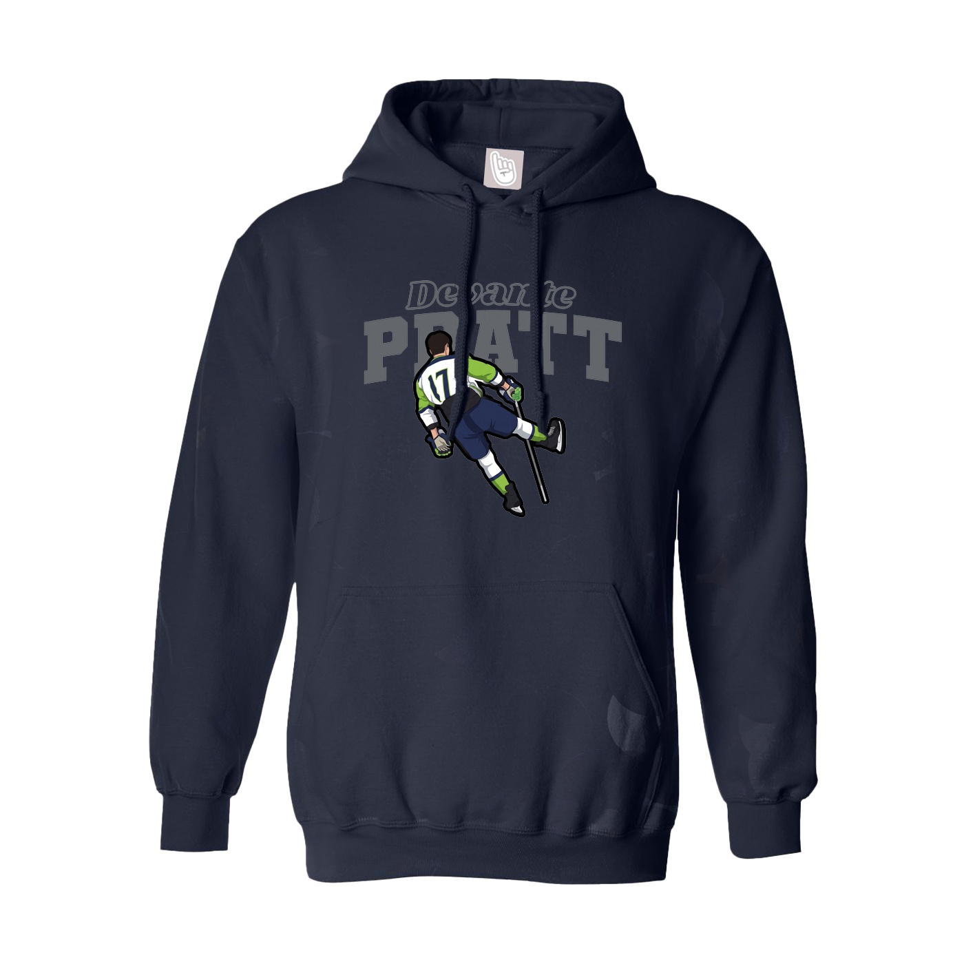 Hoodie — Name Arch in Navy