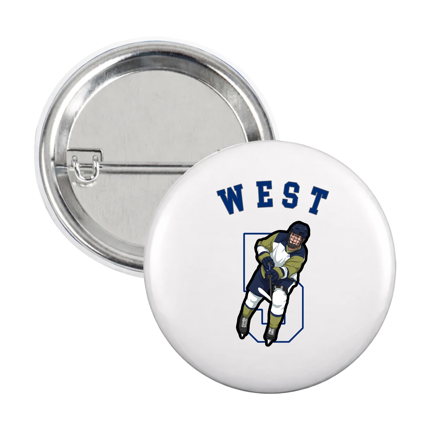 Game Day Button — Shirsey Arch in White