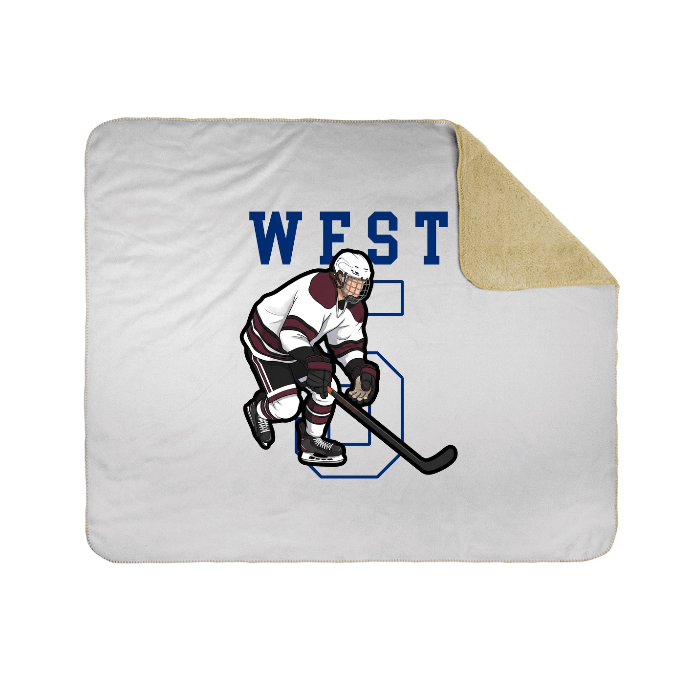 Throw Blanket — Shirsey in White
