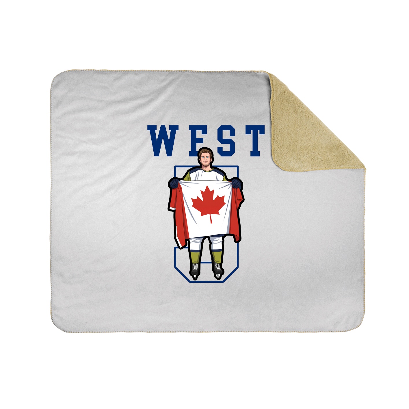Throw Blanket — Shirsey in White