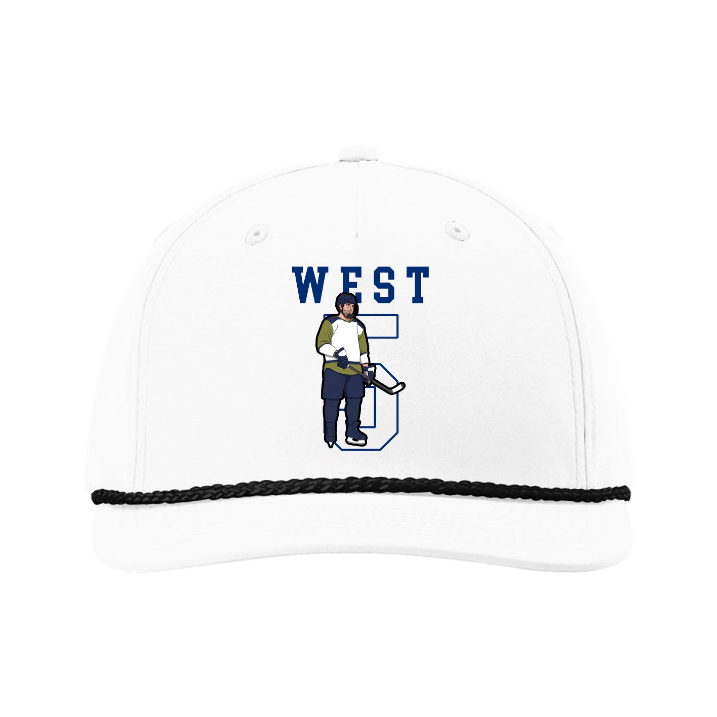 Five-Panel Classic Rope Cap — Shirsey in White