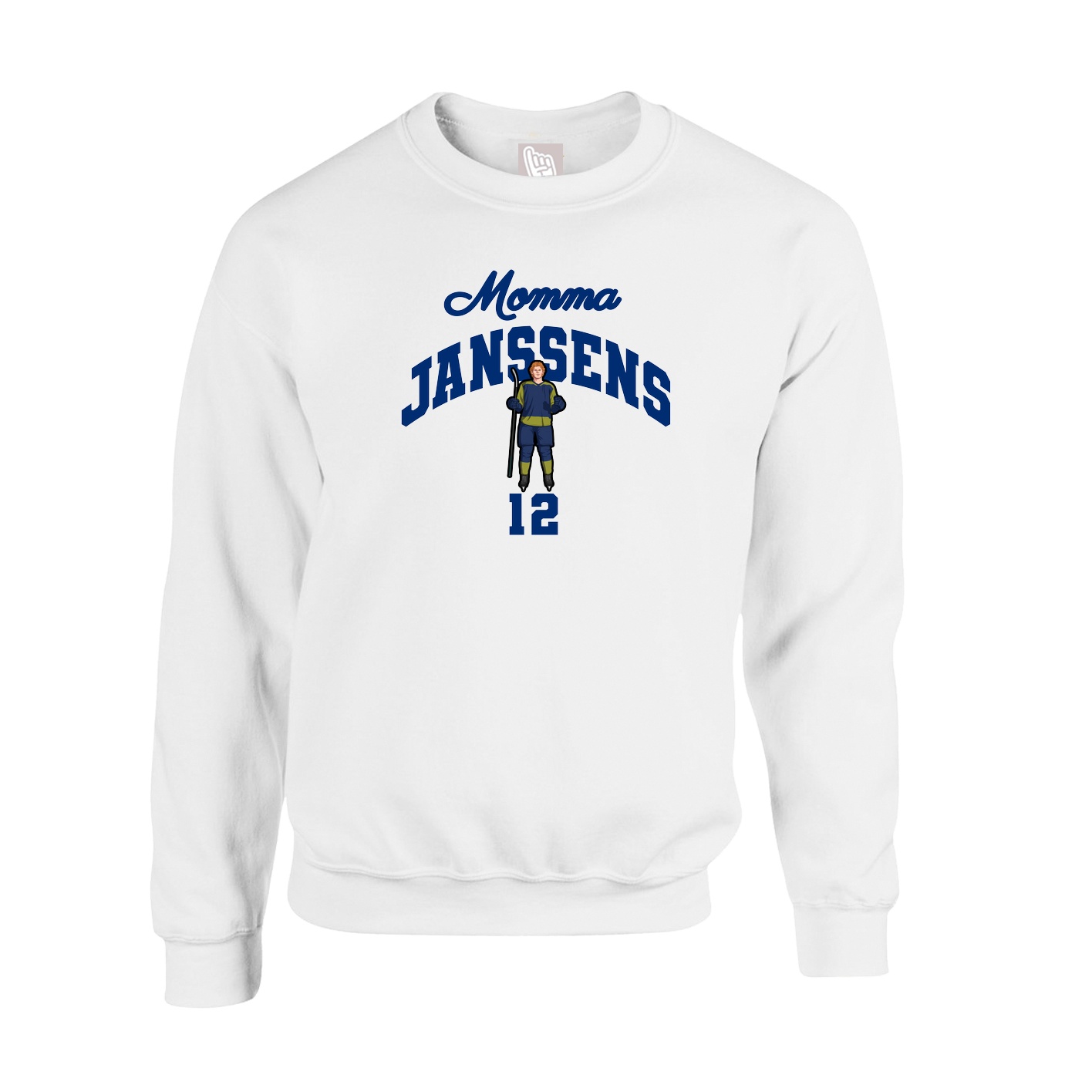 Fleece Crew — Mothers Day Arch in White