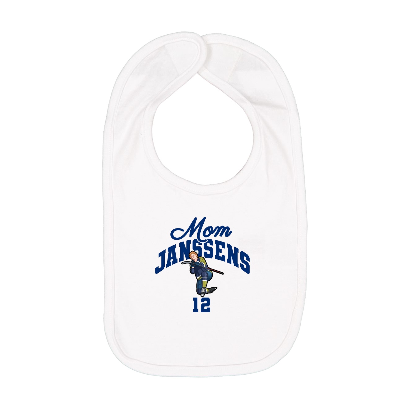 Infant Bib — Mothers Day Arch in White